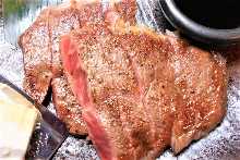 Marbled steak