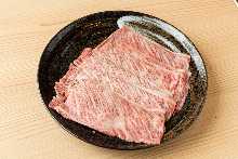 Specially selected Japanese black beef