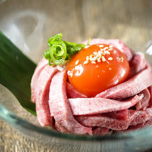 Beef tongue tartare