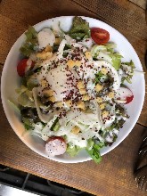 Caesar salad with slow-poached egg