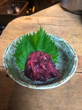 Jellyfish with pickled plum