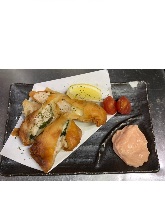 Chicken tenderloin spring roll