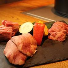 (For 1 to 2 people) Beef Tongue, Outside Skirt, and Rib Finger Set