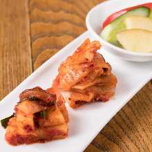 Assorted Homemade Kimchi (Napa Cabbage, Radish, Yam Kimchi)