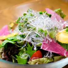 Salad with Black Sesame Dressing
