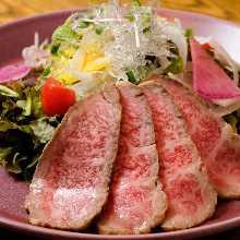 Kobe Beef Tataki and Salad