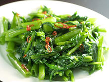 Stir-fried water spinach