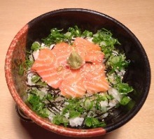 Salmon rice bowl