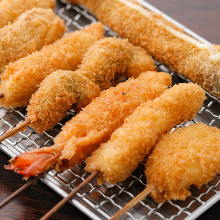 Assorted fried cutlet skewers, 10 kinds