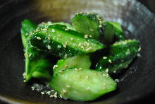 Sesame salt cucumber