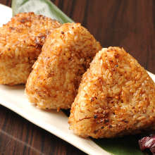 Grilled rice ball