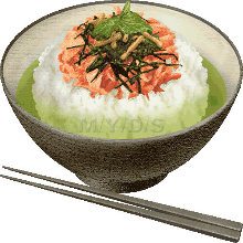 Shake chazuke(salmon and rice with tea)