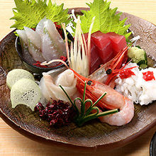 Assorted sashimi