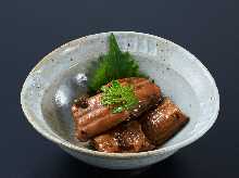 Eel simmered with Japanese pepper