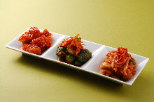 Assorted kimchi, 3 kinds