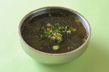 Wakame seaweed soup