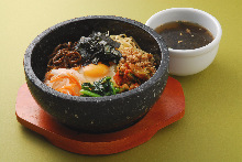 Stone grilled bibimbap