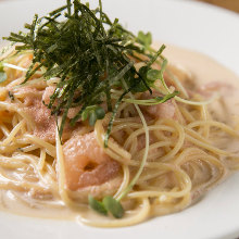 Spaghetti with mentaiko