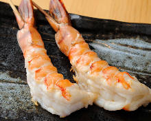 Grilled shrimp skewer