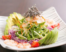 Shrimp and avocado salad