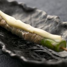 Asparagus skewer