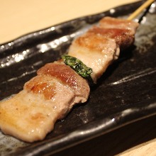 Grilled pork skewer