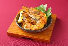 Tandoori prawns