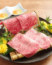 Beef sirloin sukiyaki