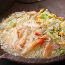 Crab ankake fried rice