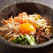 Stone grilled bibimbap