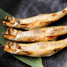 Seared shishamo smelt