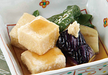 Deep-fried tofu in broth