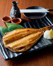 Grilled atka mackerel