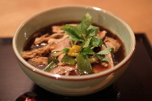 Buckwheat noodles with roasted duck