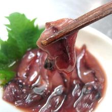 Firefly squid pickled in soy sauce