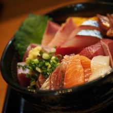 Seafood rice bowl