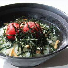 Ume chazuke (plum and rice with tea)