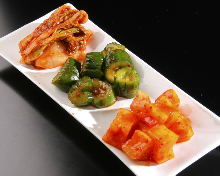 Assorted kimchi, 3 kinds