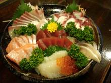 Assorted sashimi