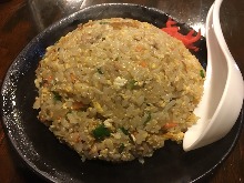 Fried rice with roasted pork
