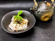Pufferfish chazuke