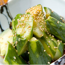 Smashed cucumber salad