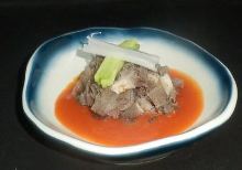 Senmai (omasum) sashimi