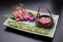 Premium grilled tongue seasoned with salt