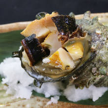 Grilled turban shell