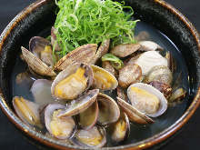 Manila clams steamed with sake