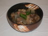 Simmered beef tendon soup