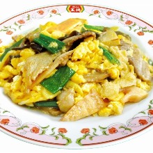 Meat and egg stir-fry