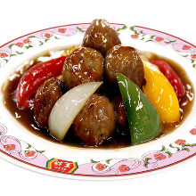 Sweet and sour meetballs
