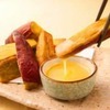 Crispy fried sweet potato served with honey dipping